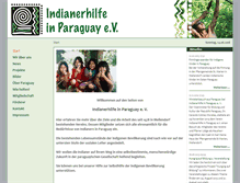 Tablet Screenshot of indianerhilfe-paraguay.de